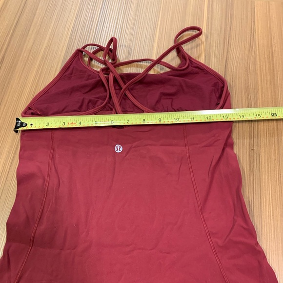 Lululemon free to be tank nulu 6 star ruby euc - Picture 5 of 9